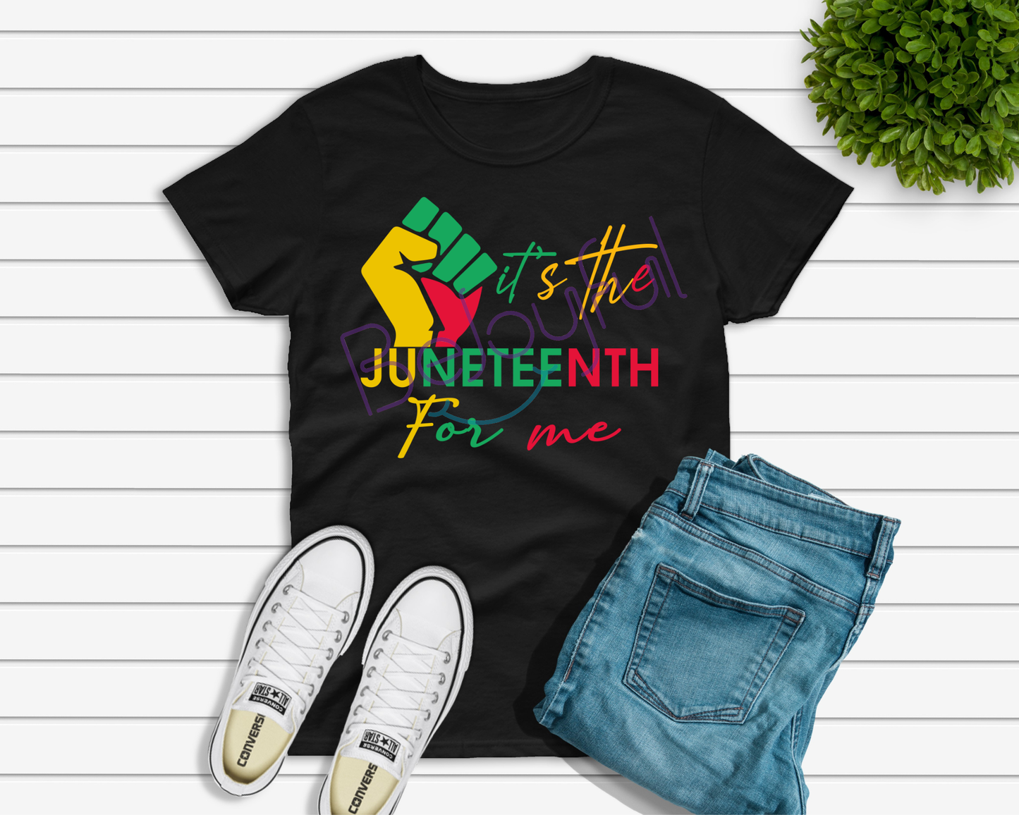 It's Juneteenth For Me (Design 2) DTF Transfer