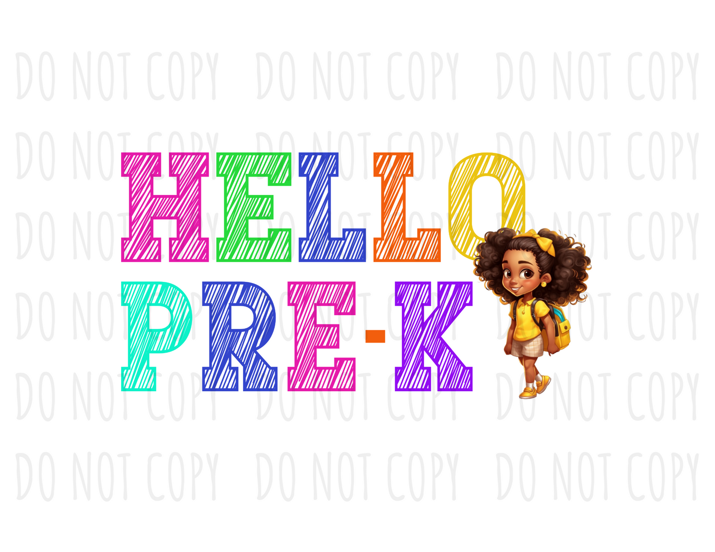 DIGITAL DOWNLOAD - Hello Pre-K (PNG)