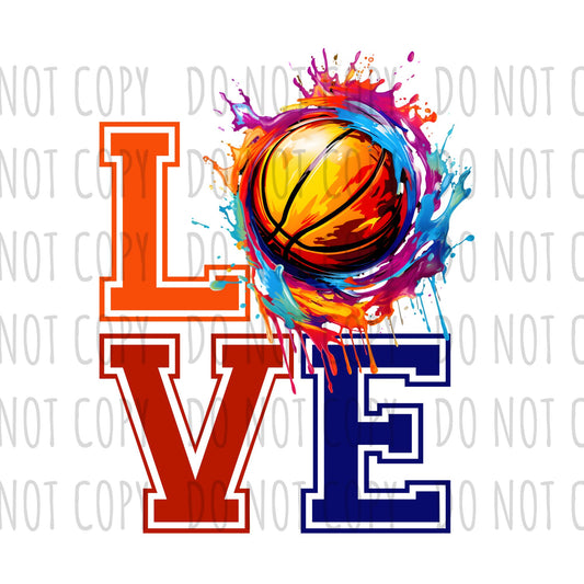 DIGITAL DOWNLOAD - Basketball Love (PNG)