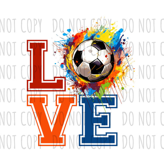 DIGITAL DOWNLOAD - Soccer Love (PNG)