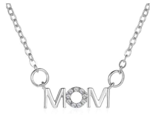 Mom Sublimation Silver Necklace