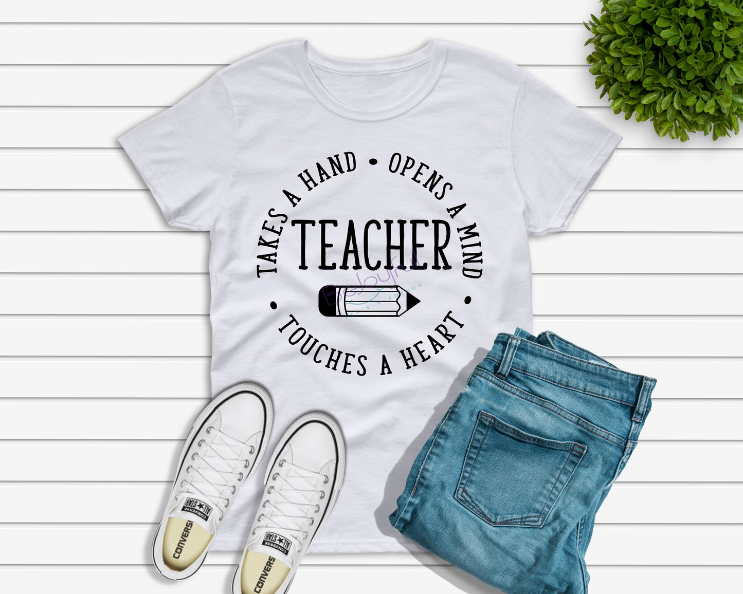 Teacher Takes A Hand (SCREEN PRINT) Transfer - Black Print